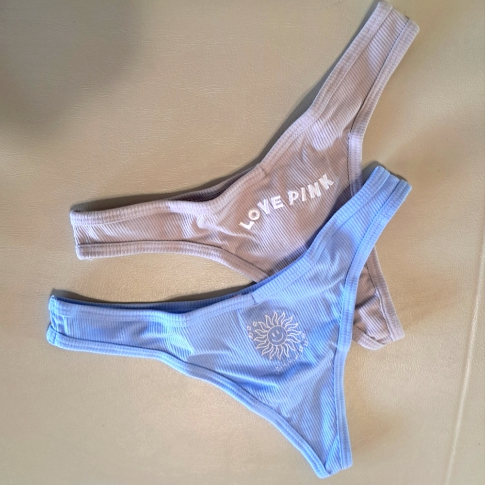 Victoria's Secret PINK 6 Pairs Thong Panties NWT
